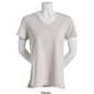 Womens Calvin Klein Performance Carbon Peach V-Neck Tee - image 3
