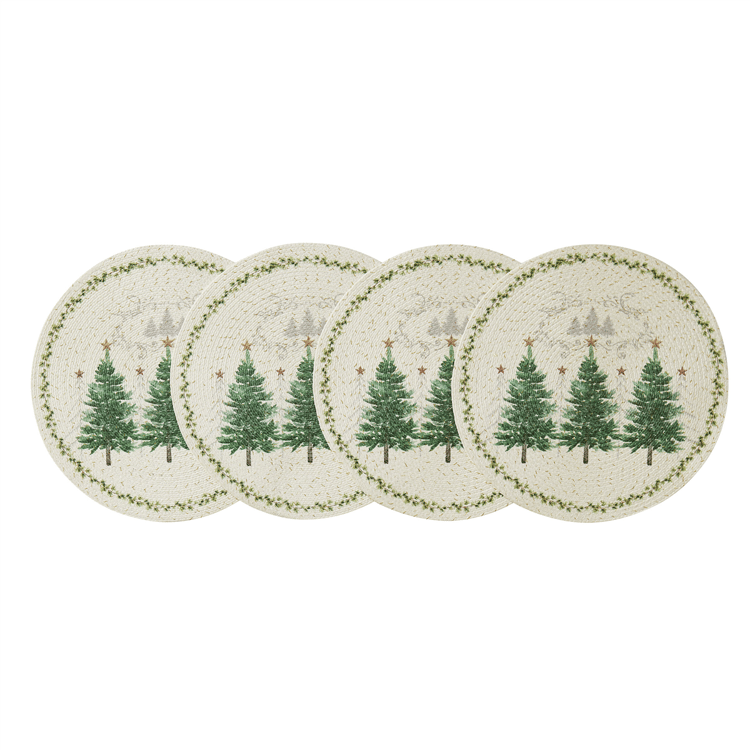 Avanti Avanti Linens Trees Round Placemats - Set of 4