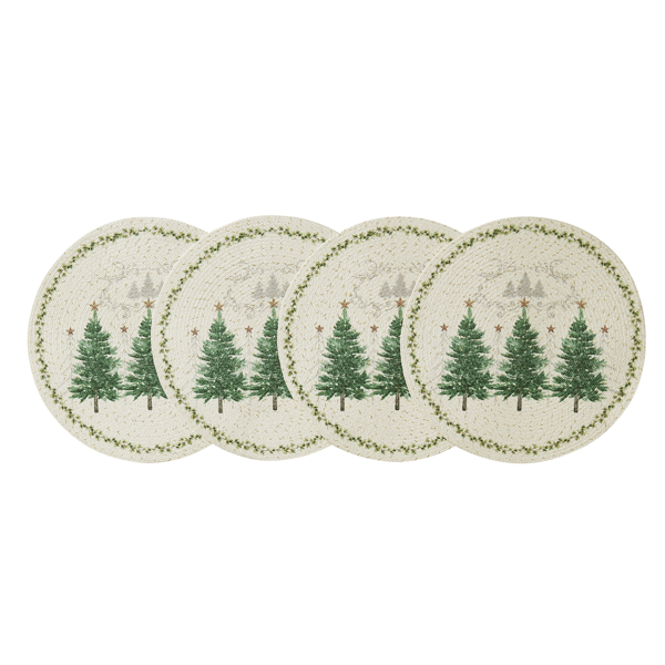 Avanti Avanti Linens Trees Round Placemats - Set of 4