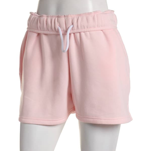 Juniors Derek Heart Fleece High Rise Fold Over Waist Soft Shorts