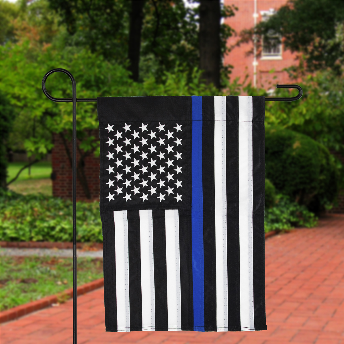 Northlight Law Enforcement Blue Line Patriotic Garden Flag