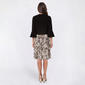 Womens Perceptions 3/4 Sleeve Texture Floral Shift Jacket Dress - image 2