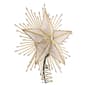 Kurt Adler 10in 5-Point Capiz Star Treetop w/ Rays & Beads - image 2