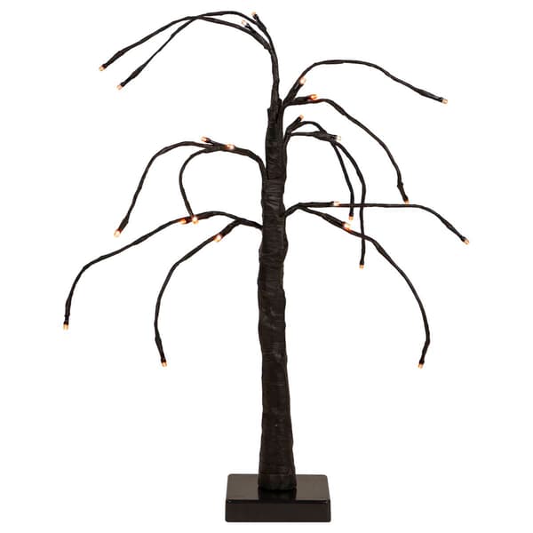 Northlight Seasonal 24in. Orange Lighted Halloween Twig Tree