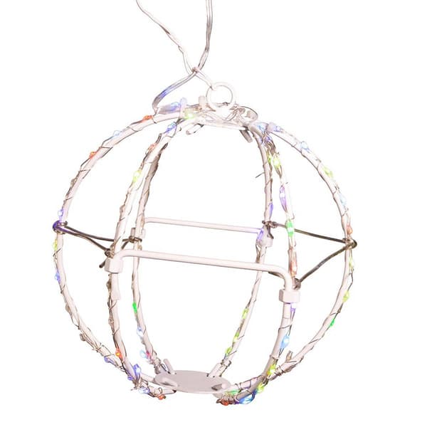 Kurt S. Adler 6in. RGB LED Foldable Metal Sphere