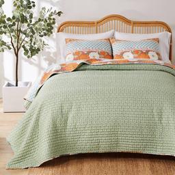 Greenland Home Fashions™ Carlie Modern Calico Stripes Quilt Set