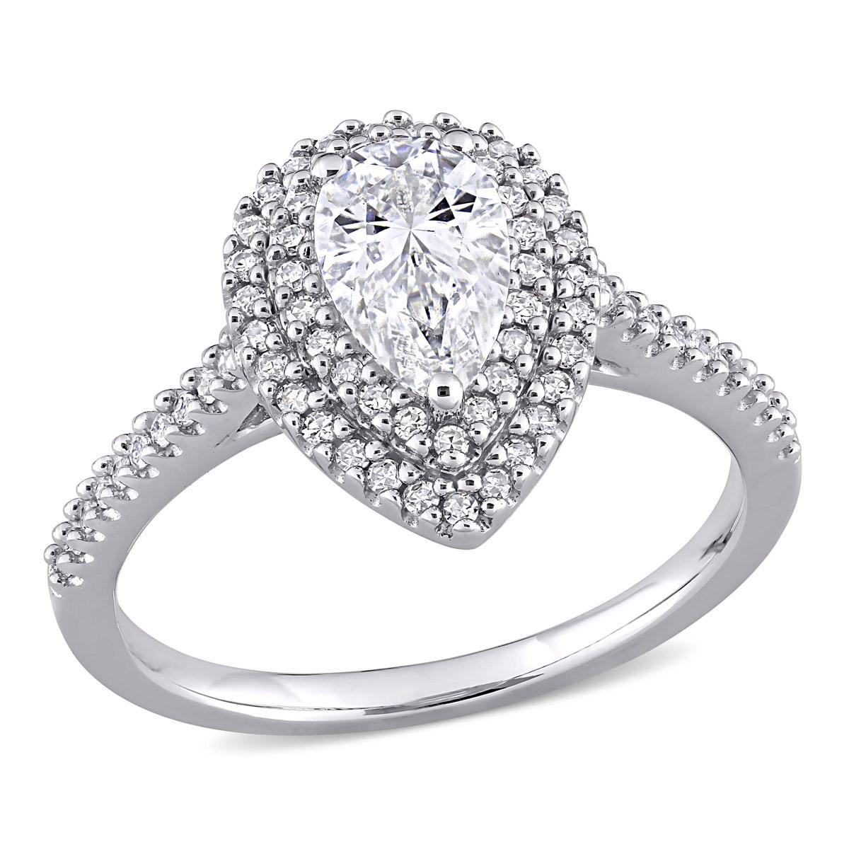 Gemstone Classics™ 14kt. White Gold 1ct. Moissanite...