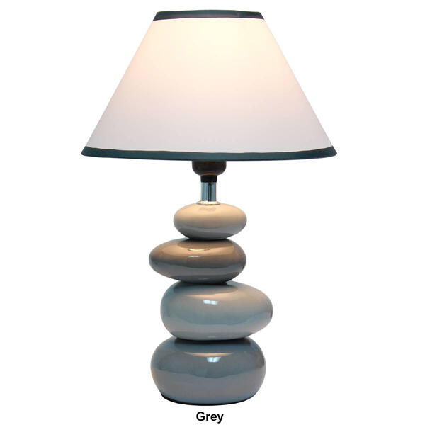 Simple Designs Shades of Ceramic Stone Table Lamp