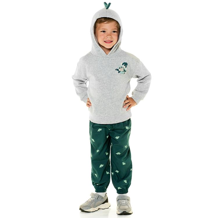 Toddler Boy Carter''s(R) 2pc. Dinosaur Fleece Hooded Top &amp; Pant Sets