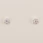 Design Collection Silver-Tone CZ Stone Cluster Stud Earrings - image 1
