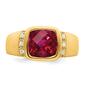 Mens Gentlemen&#8217;s Classics&#8482; 14kt. Gold 5ctw. Created Ruby Ring - image 4