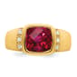 Mens Gentlemen&#8217;s Classics&#8482; 14kt. Gold 5ctw. Created Ruby Ring - image 4