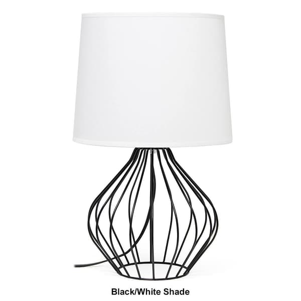 Simple Designs Geometrically Wired Table Lamp