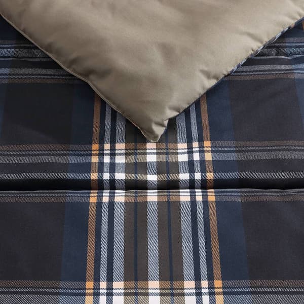 Wrangler City Flats Plaid Microfiber Reversible Duvet Cover Set