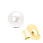 Haus of Brilliance 14kt. Yellow Gold Round Pearl Stud Earrings - image 3