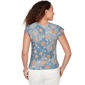 Petite Skye’s the Limit Key Items Cap Sleeve Floral Blouse - image 2