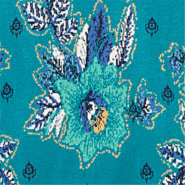 Petite Ruby Rd. Fall Flair Floral Embroidery Open Front Cardigan