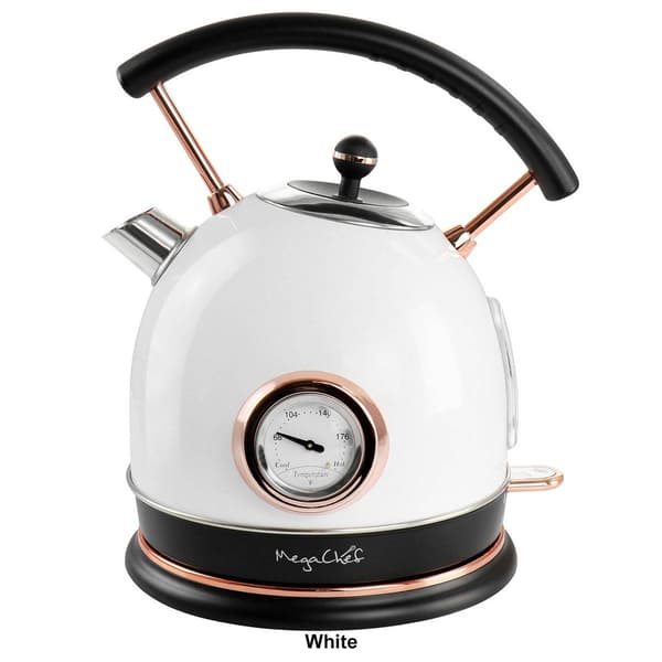 MegaChef 1.8L Half Circle Electric Tea Kettle w/ Thermostat
