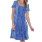 Womens Sami & Jo Short Sleeve Tie Dye Seamed Flare Shift Dress - image 3