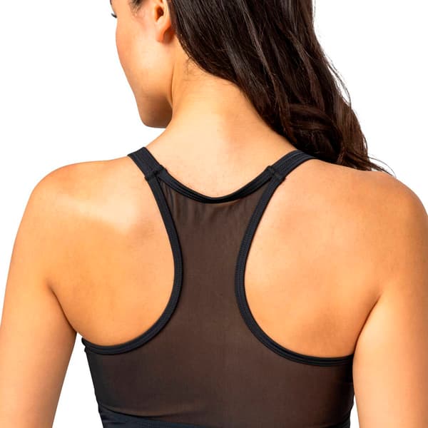 Womens Free Country Crochet Wave Racer-Back Zip Swim Top