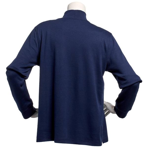 Womens Hasting &amp; Smith Long Sleeve Solid Mock Neck Tee