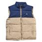 Mens U.S. Polo Assn.(R) Color Block Puffer Vest - Thompson Khaki - image 1
