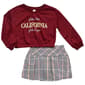 Girls (4-6x) Sweet Butterfly(R) California Top & Plaid Skort Set - image 1