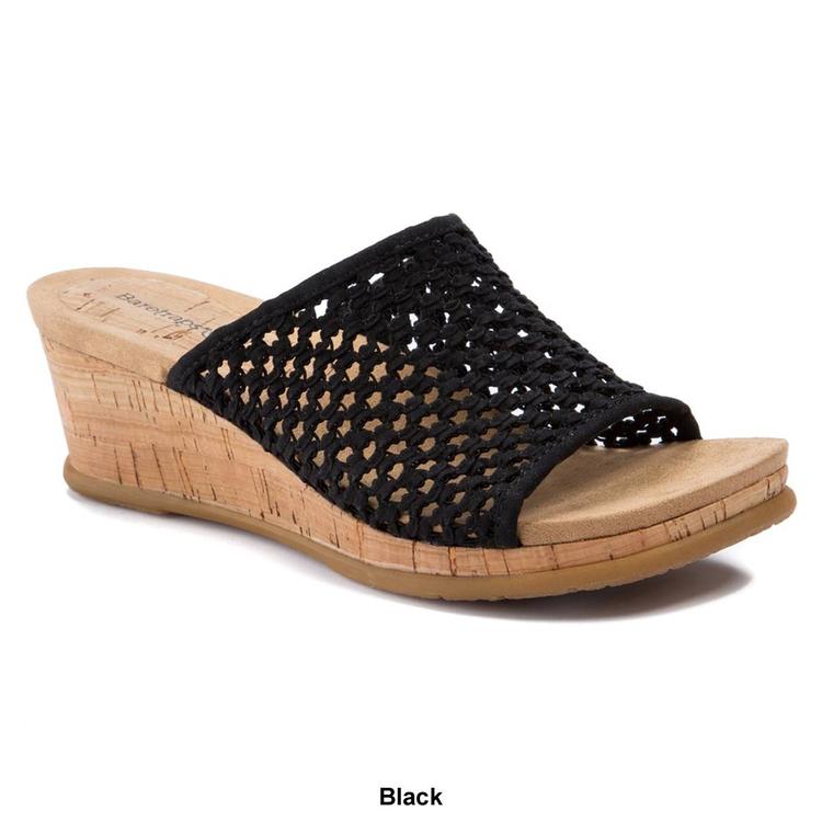 Womens BareTraps® Flossey Wedge Slide Sandals