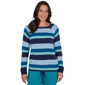 Womens Hearts of Palm Autumn Breeze Long Sleeve Tie Hem Sweater - image 1