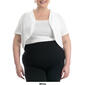 Plus Size Nina Leonard Short Sleeve Eyelet Shrug - image 3
