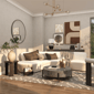 9th & Pike® Modern Black Wood Accent Table - image 8