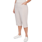 Plus Size Alfred Dunner Classics_S6 Stretch Stripe Clamdigger Ca - image 3