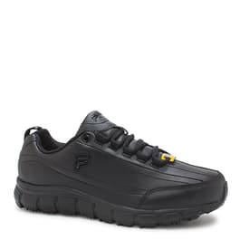 Womens Fila Memory Radiance Work Shoes - Black