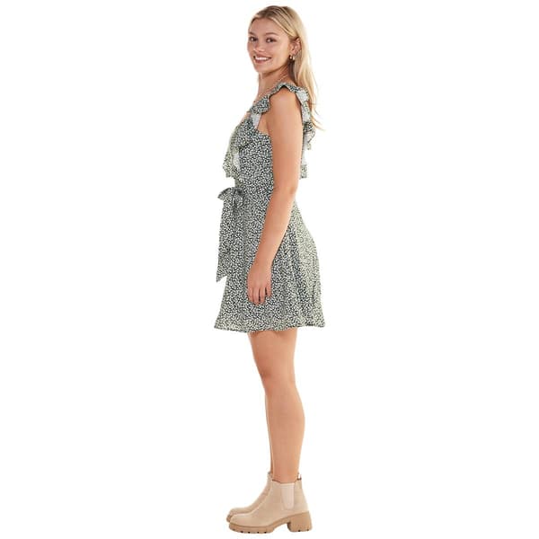 Juniors Trixxi Evergreen Mini A-Line Dress