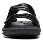 Womens Clarks&#174; Breeze Piper Black Strappy Slide Sandals - image 3