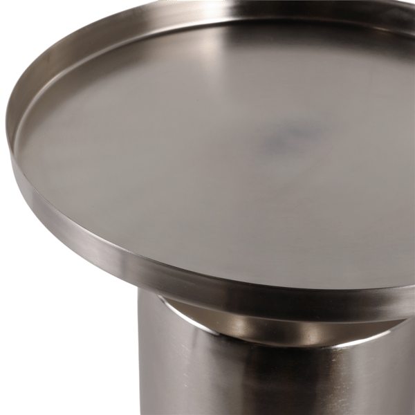 Sagebrook Home Brushed Iron Metallic Surface Accent Table