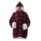 Adult Unisex Coleman® Soft Sherpa Flannel Plaid Blanket Hoodie - image 1
