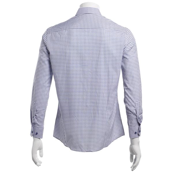 Mens Tom Baine Slim Fit Long Sleeve Gingham Dress Shirt