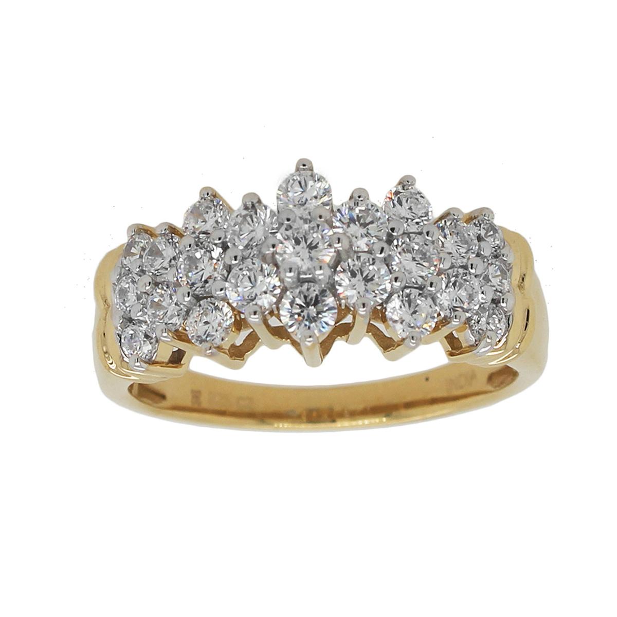 Nova Star® 14kt.Yellow Gold 1ctw Lab Grown Diamond...