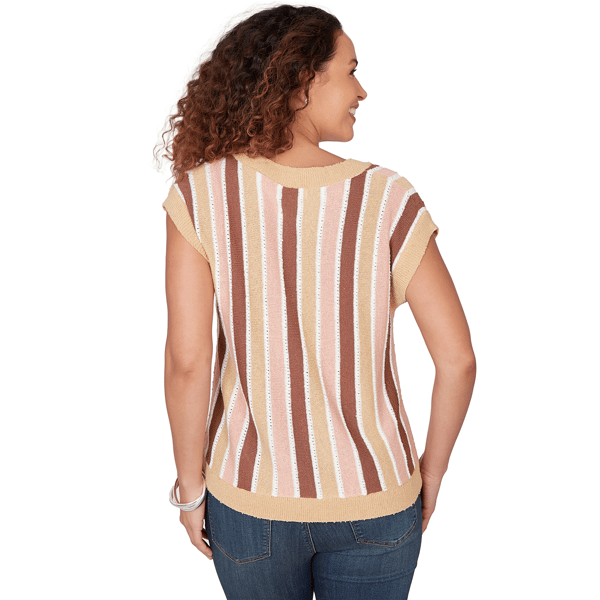 Womens Skye’s the Limit Blooming Pastels Stripe Sweater