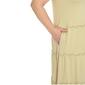 Plus Size White Mark Scoop Neck Tiered Midi Dress - image 4