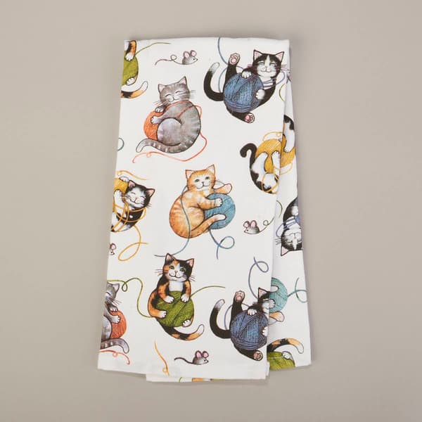 Kay Dee Designs Playful Kittens Terry Kitchen Towel - image 