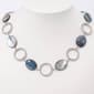 Ashley Cooper(tm) Textured Ring with Blue Shell Beads Short Necklace - image 1