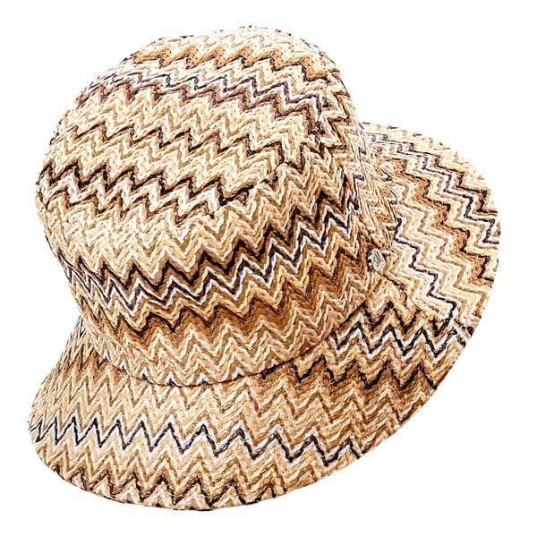 Womens Steve Madden Missoni Straw Bucket Hat - image 