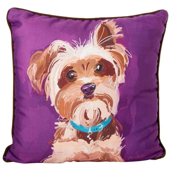Bandit The Yorkshire Pillow Decorative Pillow - 18x18 - image 