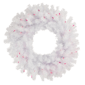 Northlight 24in. Pre-Lit Geneva Spruce White Christmas Wreath - image 1