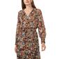 Petite MSK Long Sleeve Vintage Floral Chiffon Midi Dress - image 4