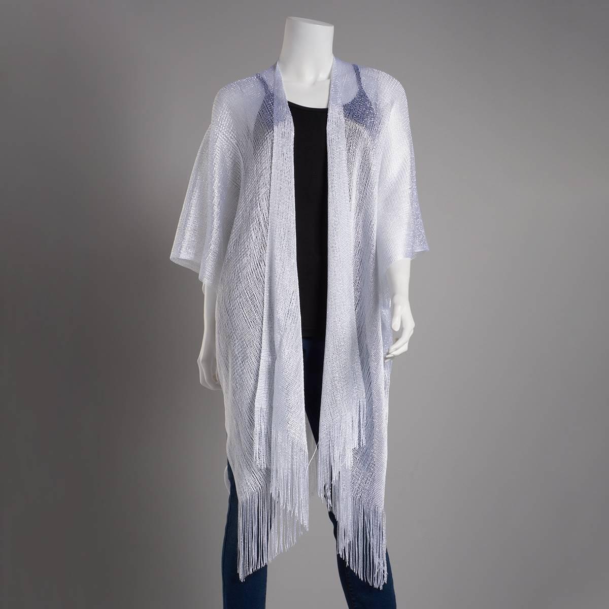 Womens Just Jamie Metallic Kimono