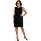 Womens Connected Apparel Sequin Lace Rosette Sheath Dress - image 1