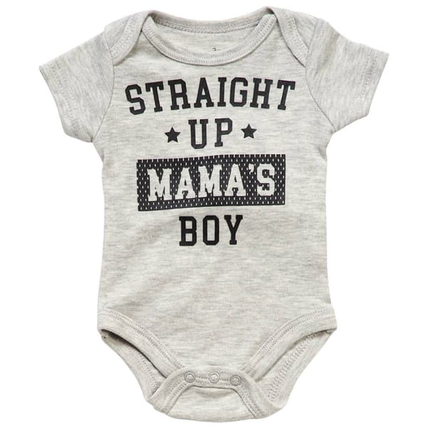 Baby Boy (3-12M) Babies With Attitude Mamas Boy Bodysuit - image 